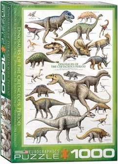 Dinosaurs of the Cretaceous Period - Puzzel (1000)