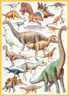 Dinosaurs of the Jurassic Period - Puzzel (1000)