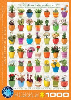 Cacti &amp; Succulents - Puzzel (1000)