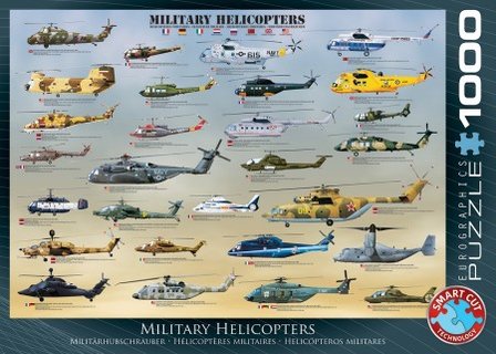 Military Helicopters - Puzzel (1000)