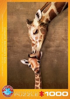 Giraffe Mother&#039;s Kiss - Puzzel (1000)