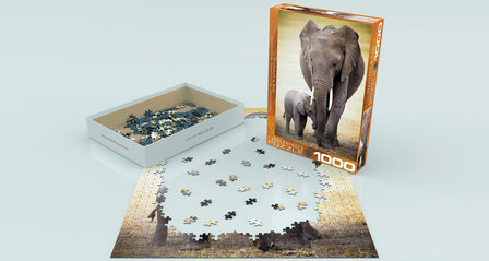 Elephant &amp; Baby - Puzzel (1000)