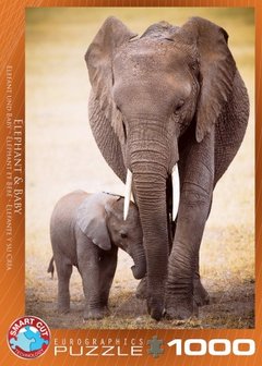 Elephant &amp; Baby - Puzzel (1000)