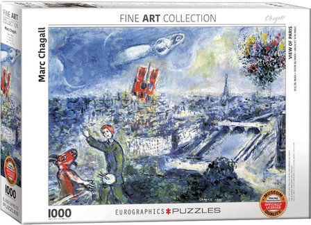 View of Paris, Marc Chagall - Puzzel (1000)