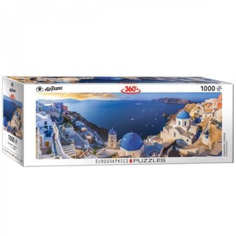 Santorini, Greece - Panorama Puzzel (1000)