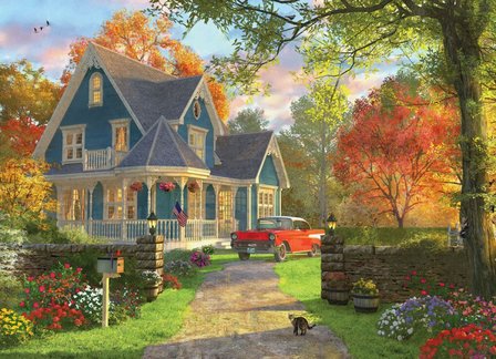 The Blue Country House - Puzzel (1000)