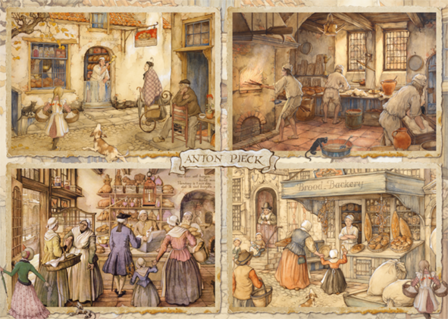 Anton Pieck: Bakkers uit de 19e eeuw - Puzzel (1000)