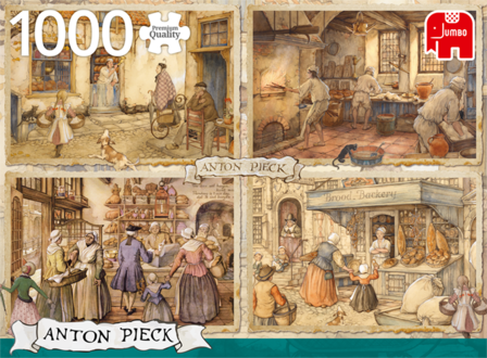 Anton Pieck: Bakkers uit de 19e eeuw - Puzzel (1000)