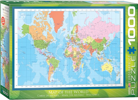 Map of the World - Puzzel (1000)