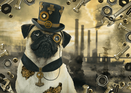 Steampunk Hond - Puzzel (1000)