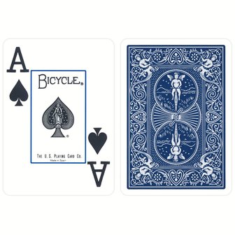 Prestige Poker Playing Cards: 100% Plastic - Blue (Bicycle)