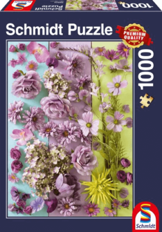 Paarse Bloemen - Puzzel (1000)