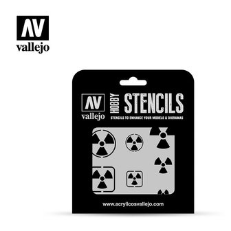 Hobby Stencils: Radioactivity Signs (Vallejo)