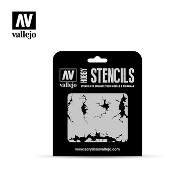 Hobby Stencils: Cracked Wall (Vallejo)