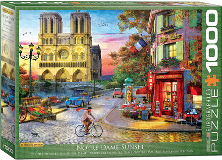 Notre Dame Sunset - Puzzel (1000)