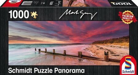 McCrae Beach, Monnington Peninsula, Victoria, Australi&euml; - Panorama Puzzel (1000)