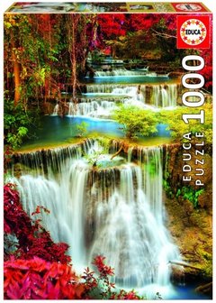 Chutes d&#039;eau dans le for&ecirc;t - Puzzle (1000)