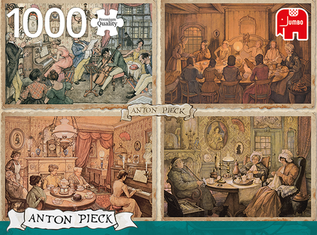 Anton Pieck: Vermaak in de Woonkamer - Puzzel (1000)