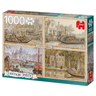 Anton Pieck: Boten in de Gracht - Puzzel (1000)