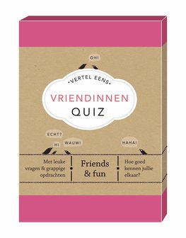 Vertel Eens: Vriendinnen Quiz