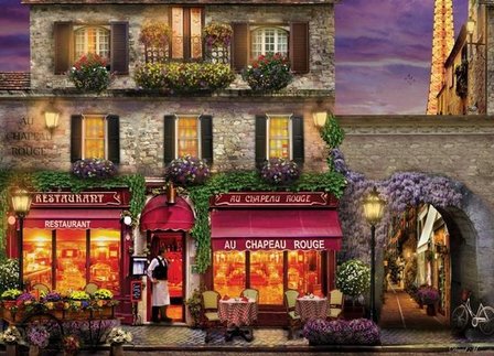 The Red Hat Restaurant, Paris - Puzzel (1000)