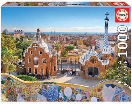 Barcelona View from Park G&uuml;ell  - Puzzel (1000)