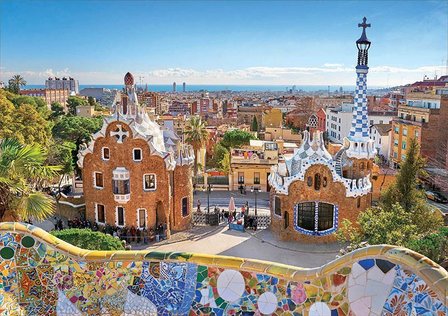 Barcelona View from Park G&uuml;ell  - Puzzel (1000)