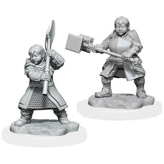 Critical Role Unpainted Miniatures: W1 Dwarf Dwendalian Empire Fighter