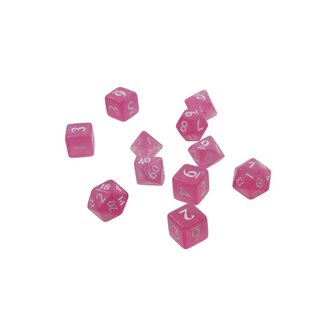 Eclipse 11 Dice Set: Hot Pink (voor RPG)