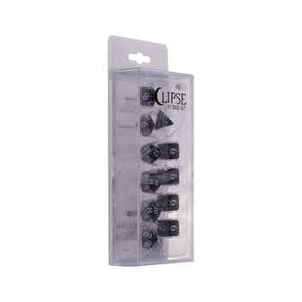 Eclipse 11 Dice Set: Jet Black (voor RPG)