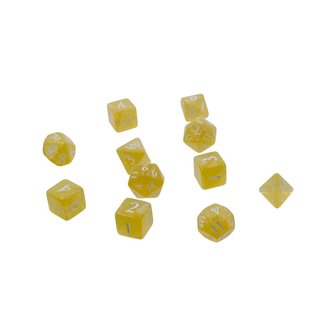 Eclipse 11 Dice Set: Lemon Yellow (voor RPG)