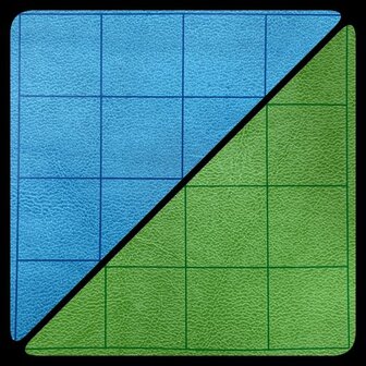 Reversible Battlemat (60x66cm, 1 inch, blue-green)