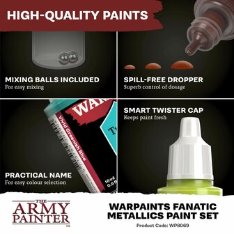 Warpaints Fanatic: Metallics Set (The Army Painter)