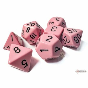 Polydice Opaak Pastel Roze/Zwart (7)