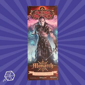 Flesh and Blood: Promotional Banner - Monarch - Chane, Bound by Shadow (80cm x 200cm)