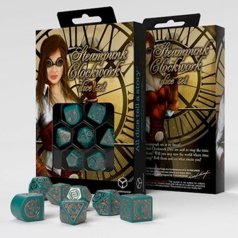 Steampunk Clockwork Modern Nautical Apparatus Dice Set  (7)