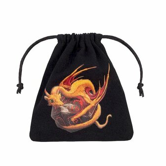 Dragon Black &amp; Adorable Dice Bag 