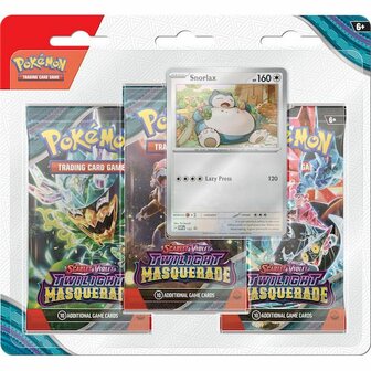 Pok&eacute;mon: Twilight Masquerade (3 Booster Blister - Snorlax)