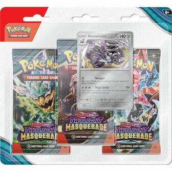 Pok&eacute;mon: Twilight Masquerade (3 Booster Blister - Revavroom)