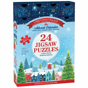 Adventskalender met puzzels: Christmas Village