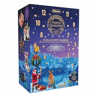 Adventskalender met legpuzzels: Festive Favourites