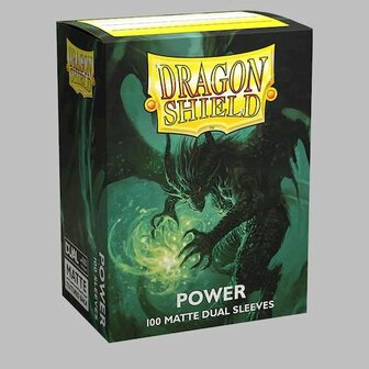 Dragon Shield Dual Matte Sleeves: Standard Power (63x88mm) - 100x