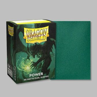 Dragon Shield Dual Matte Sleeves: Standard Power (63x88mm) - 100x