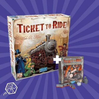 Ticket to Ride  + Exclusieve Deluxe Train Set 7 (Grijs)