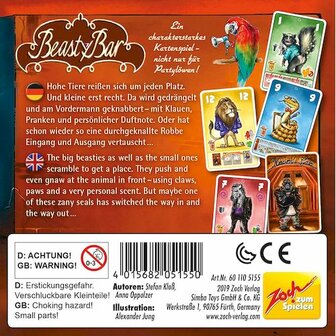 Beasty Bar &ndash; Strategisch Kaartspel van Zoch Verlag