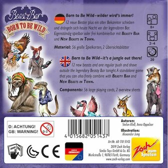 Beasty Bar: Born to Be Wild &ndash; kaartspel | Zoch Verlag