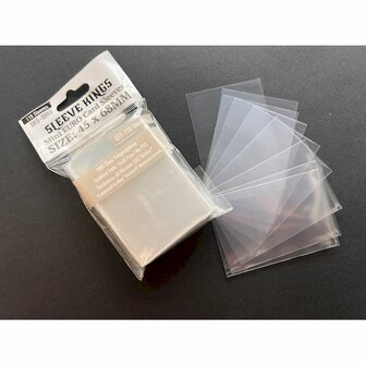 Mini Euro Card Sleeves 45x68mm &ndash; 110-pack | Sleeve Kings