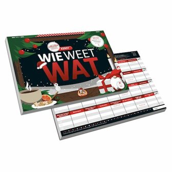 Wie Weet Wat - Kerst - Feestelijk Partyspel - White Goblin Games