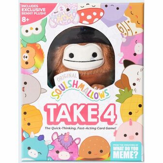 Take 4 - Snel Kaartspel met Exclusieve Benny The Bigfoot Squishmallow