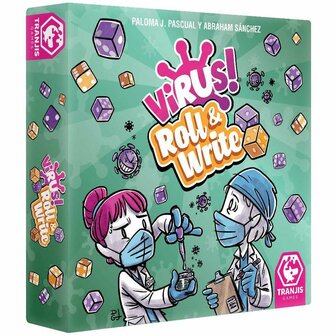 Virus! Roll &amp; Write &ndash; Strategisch Dobbelspel van Tranjis Games